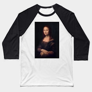 Mona Lisa chiaroscuro Baseball T-Shirt